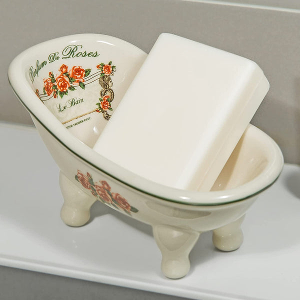 1 Piece 5.6" Ceramic Mini Clawfoot Slipper Bathtub