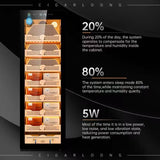 190L Cigar Humidor With Spain Cedar Wood Drawer ,Intelligent Digital Display Temperature/Humidity /Touch Control, Professional Fridge Shipping /By Sea