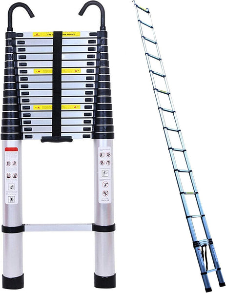 Loft Ladder with Hook 6.2M 20.3FT Aluminum Telesco