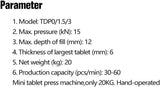 Manual Single Punch Press Machine Candy Sugar Pres