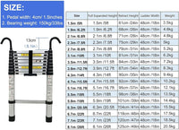 8m/7m/6m/5m/4m/3m/2m Telescoping Ladder with Roof 