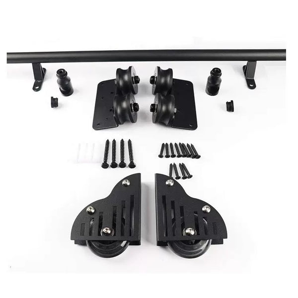 Sliding Ladder Kit Rolling Library Ladder Rail Track Heavy Duty Slide Rails, 100cm-600cm Rolling Ladders for Bookshelf Warehouse Bar Closet Set Mobile Ladder Hardware Kit (Without Ladder)