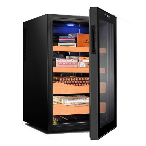 The Glass Door Of Electric Cigar Cooler Humidor 70L Moisturizer Cigar Humidification Box （BY SHIP)）