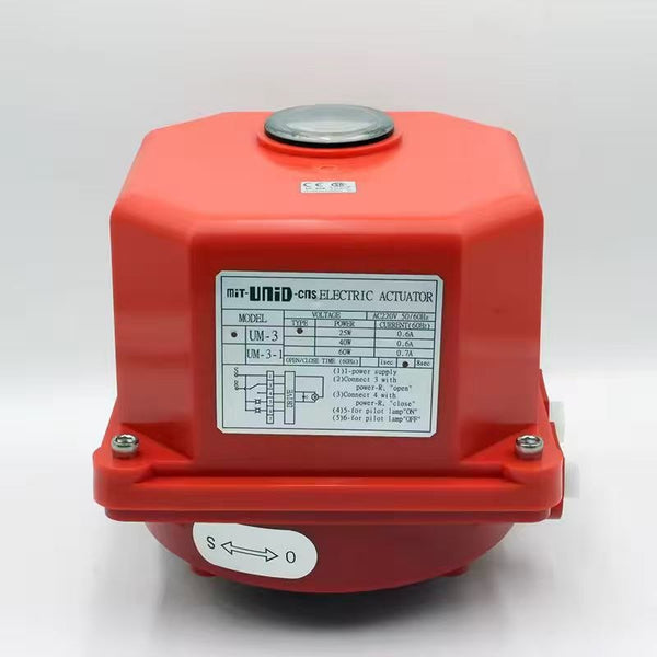 UM-3-8-AC220-25-A Motorized Valve Actuator  Without butterfly valve