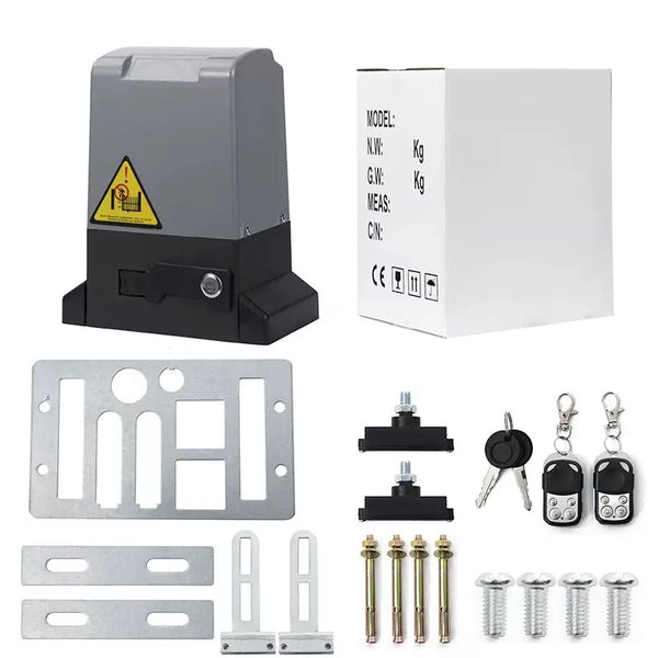 Automatic Electric Sliding Gate Opener 1400LBS with 2 Remote Controls, Gate Operator Hardware Kit for Security, Speed 43ft /Min, Electric Rolling Driveway Slide Gate Motor 220V60Hz