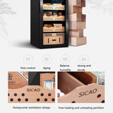 82L Household Smart Cigar Cabinet Cedar Wood Elect