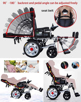 Lightweight Foldable Electric Wheelchair With Head
