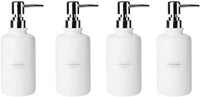 4 Pack Soap Dispenser White,Ceramic Soap Dispenser