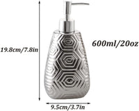 Ceramic Soap Dispenser 20oz/600ml High Capacity Ha