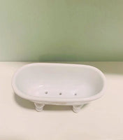 Ceramic Clawfoot Tub Bathtub Soap Dish Soap Holder