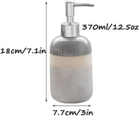 370ml/12.5oz Soap Dispenser Refillable Liquid Cera