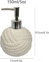 Ceramic Soap Dispenser,Round Hand Soap Dispenser W