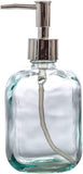 Thick Clear Glass Soap Dispenser-3 Pack,Lake Blue 