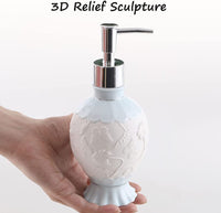 10.1oz/300ml Soap Dispenser Ceramic Lotion Decor B