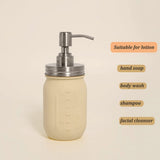 16oz/480ml Glass Mason Jar Soap Dispenser With 304