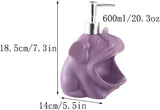 Elephant Shape Ceramic Soap Dispenser Large Capaci