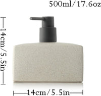 500ml/17.6oz Soap Dispenser Ceramic Hand Soap Disp