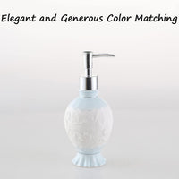 10.1oz/300ml Soap Dispenser Ceramic Lotion Decor B