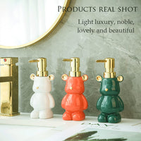 Ceramic Soap Dispenser,Cute Bear Liquid Soap/Lotio