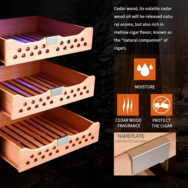 Cedar Wood Drawers For Cigar Humidor