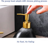 520ml/17.6oz Ceramic Soap Dispenser With Stainless