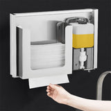 Stainless steel soap dispenser, wall-mounted mirro