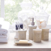 5 Piece Ceramic Bathroom Accessories Soap Dish Lot