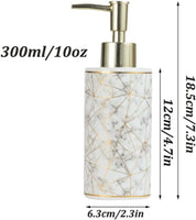 10oz/300ml Ceramic Soap Dispenser Premium Hand Soa