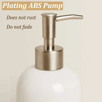 Ceramic Soap Dispenser Refillable Liquid Pump Hand