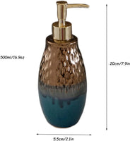 16.9oz/500ml Olive-shaped Ceramic Soap Dispenser W