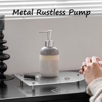370ml/12.5oz Soap Dispenser Refillable Liquid Cera