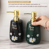 Ceramic Soap Dispenser Refillable Liquids Hand Soa