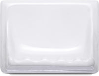 White Ceramic Soap Dish for Bathtub, Shower or Lau