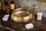 Ceramic Countertop Basin Golden bathroom ceramic c