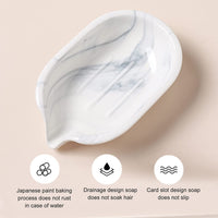 Ceramic soap Holder Ceramic Soap Dish with Drain B