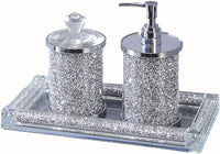 Soap Dispenser, Gorgeous Crystal Glass Bathroom Ac