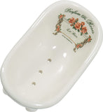 1 Piece 5.6" Ceramic Mini Clawfoot Slipper Bathtub