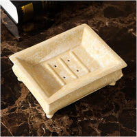 Marble Textured Ceramics Soap Dish Soap Bar Holder