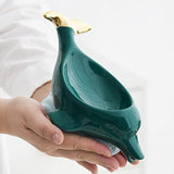 Modern Dolphin Clouds Soap Dish Tray,Ceramics Drai