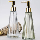 10oz/300ml Glass soap dispenser, three colors, dur