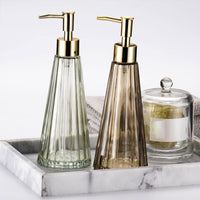 10oz/300ml Glass soap dispenser, three colors, dur