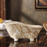 European Marble Pattern Bathtub Shape Ceramics Soa