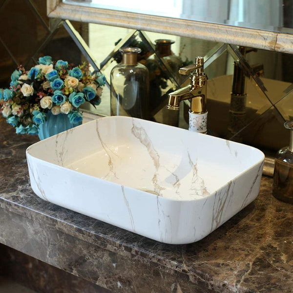 Ceramic Countertop Basin Art painting porcelain ar