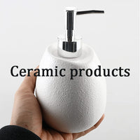 580ml/19.6oz Ceramic Soap Dispenser,Refillable Liq