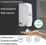 34oz/1000ml Foaming Soap Dispenser Wall Mount High