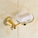 Gold Soap Dish Holder Wall Mounted Copper Soap Rac