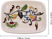 Ceramic Soap Dish Porcelain Bar Soap Tray Containe