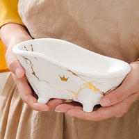 Self Draining Soap Holder Nordic Ceramic Soap Box 