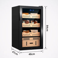 82L Household Smart Cigar Cabinet Cedar Wood Elect