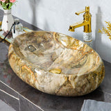 Ceramic Countertop Basin Oval  Art Countertop Cera